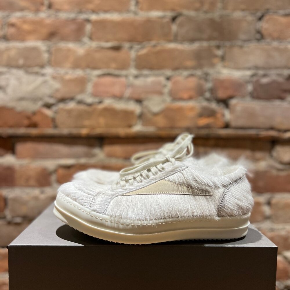Rick Owens Vintage Sneaks “Milk” Pony Hair
